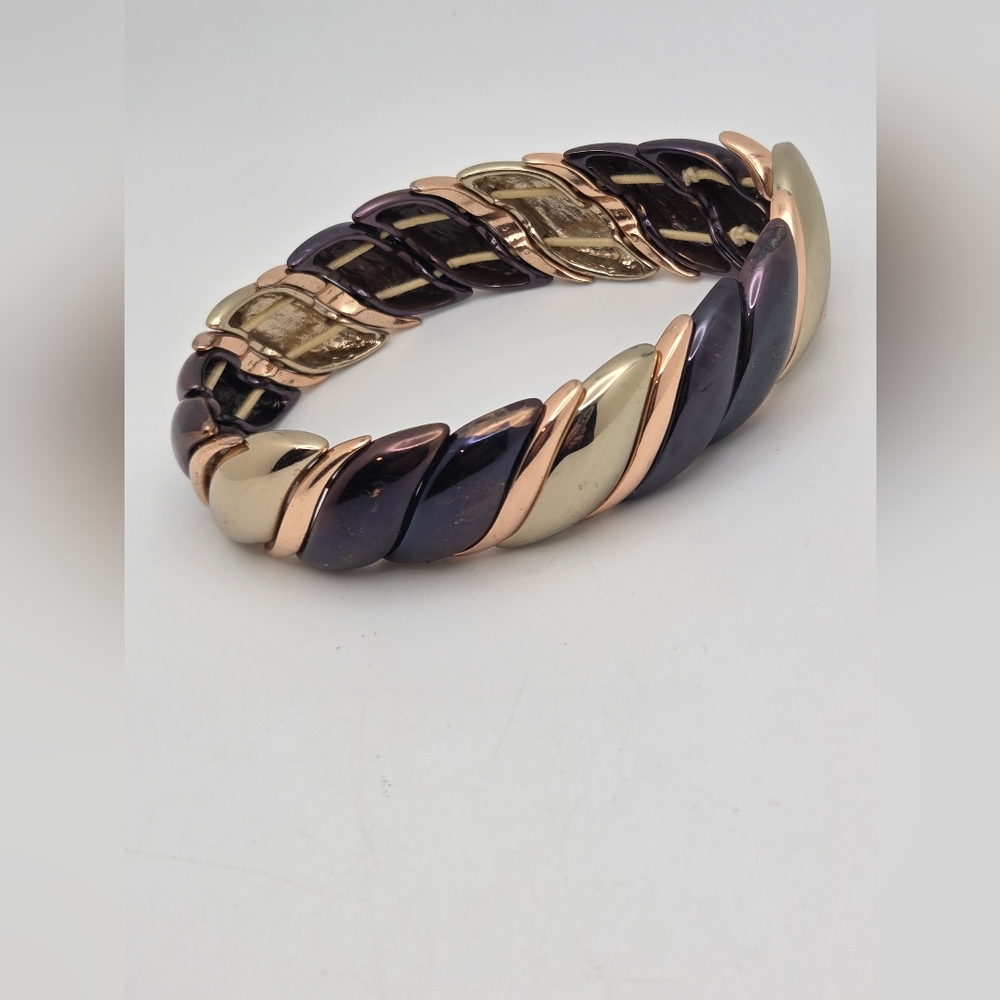 Chic Gold and Purple Women's Bracelet